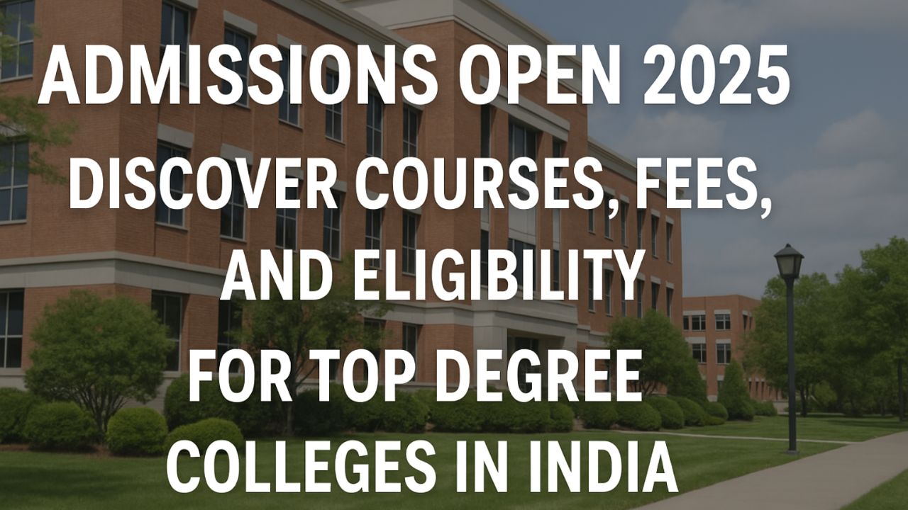 Top Degree Colleges in India